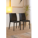 Ver imagem 1 de Kit 2 Cadeiras Rattan Preta em Pp para Restaurantes Sala de Jantar Cozinha Área Externa Ecomhome