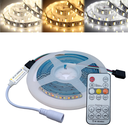 Ver imagem 1 de Fita de Led 3528 com 3 Cores de Luz Iluminação (frio, Quente e Morno) de 5m de 12v com Controlador e