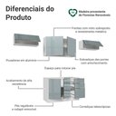 Ver imagem 4 de Armário de Cozinha Completa 280 Cm Branco/cinza Lux Madesa 01