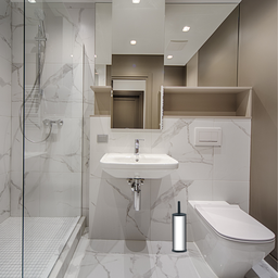Suporte Aço Inox com Escova Sanitária Izy Decorline Brinox - 3