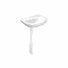 Lavatório Vogue Plus/aspen sem Coluna 445x355mm Branco - Deca Deca Loucas - 2