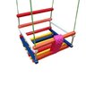 Balanço gangorra infantil madeira 40x35 Colorido até 80kg - 2