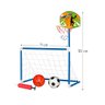 Brinquedo 2 em 1 Futebol ou Basquete Traves e Cesta Dm Toys Dmt5936 - 2