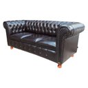 Ver imagem 1 de Sofá Capitonê Chesterfield Luiz Xv 1.80m Courano Café - Barbearia - Escritório - Sala de Estar - Cas