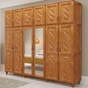 Ver imagem 1 de Guarda Roupa Casal 12 Portas 3 Gavetas Mel