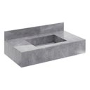 Ver imagem 1 de Bancada em Porcelanato para Banheiro Completa Alto Padrão 80cm X 15cm com Cuba Esculpida Lisboa