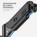Ver imagem 2 de Suporte Duplo Articulado de Mesa para 2 Monitores 17 a 35 Polegadas até 9kg Pistão a Gás Elg FH160L