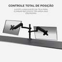 Ver imagem 3 de Suporte Duplo Articulado de Mesa para 2 Monitores 17 a 35 Polegadas até 9kg Pistão a Gás Elg FH160L