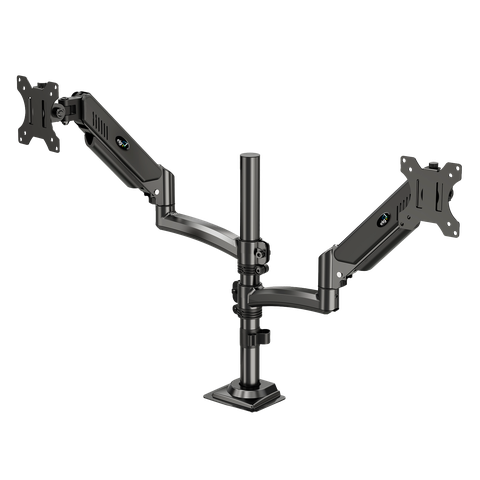 Suporte Duplo Articulado de Mesa para 2 Monitores 17 a 35 Polegadas até 9kg Pistão a Gás Elg FH160L