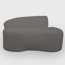 Ver imagem 1 de Sofa Organico Curvo 2 Lugares 145 Cm Boucle Cinza