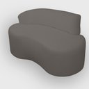 Ver imagem 4 de Sofa Organico Curvo 2 Lugares 145 Cm Boucle Cinza