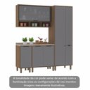 Ver imagem 7 de Cozinha Compacta 4peças Balcões Aéreos Vidro Luciane