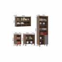 Ver imagem 4 de Cozinha Compacta 4peças Balcões Aéreos Vidro Luciane