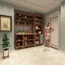Ver imagem 3 de Cozinha Compacta 4peças Balcões Aéreos Vidro Luciane