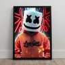 Quadro Decoração Grande Quarto Musical Dj Marshmello Artista - 2