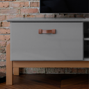 Ver imagem 5 de Rack Bancada Sonetto Retrô Classico P/ Sala de Estar Tv de até 60 Polegadas e Pés em Madeira Maciça