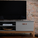 Ver mais imagens de Rack Bancada Sonetto Retrô Classico P/ Sala de Estar Tv de até 60 Polegadas e Pés em Madeira Maciça