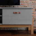 Ver imagem 7 de Rack Bancada Sonetto Retrô Classico P/ Sala de Estar Tv de até 60 Polegadas e Pés em Madeira Maciça