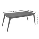 Ver imagem 3 de Sala Jantar Mesa Havana Tampo Curvo 180cm+6 Cadeiras Havana Naturale - Suede Creme - Rufato