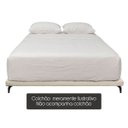 Ver imagem 5 de Cama Japonesa Queen Size Veneza 165cm Base Box Orgânica Bouclê Estofada Pés de Ferro:Bouclê Bege