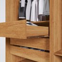 Ver imagem 4 de Guarda-roupa Casal 6 Portas 6 Gavetas com Espelho Órion Premium Salleto Cinamomo