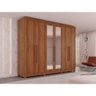 Guarda-roupa Casal 6 Portas 6 Gavetas com Espelho Órion Premium Salleto Cinamomo - 8