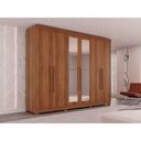 Ver mais imagens de Guarda-roupa Casal 6 Portas 6 Gavetas com Espelho Órion Premium Salleto Cinamomo