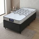 Ver imagem 2 de Cama Box Solteiro Colchão de Espuma D20 Supreme Branco 78x188x50cm Gazin