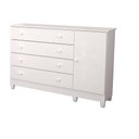 Ver imagem 2 de Cômoda Com Fraldário Taís Branco Brilho
