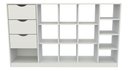 Ver imagem 3 de Balcão Atendimento Armário Colmeia Horizontal M6 100% Mdf VETORIAL MÓVEIS Branco