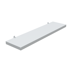 1 Prateleira Branca 40X10 Com Suporte Flutuante Mdf  Organizadora Decoração Cozinha Quarto Banheiro