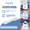 Ver imagem 3 de 1 Prateleira Branca 40X10 Com Suporte Flutuante Mdf Organizadora Decoração Cozinha Quarto Banheiro