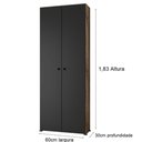 Ver imagem 2 de Sapateria Multiuso 2 Portas C/nicho Castani Monaco Casa Moderna