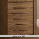 Ver mais imagens de Guarda-Roupa Casal com Espelhos 4 Portas 6 Gavetas Estrela