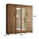 Ver imagem 3 de Guarda-Roupa Casal com Espelhos 4 Portas 6 Gavetas Estrela
