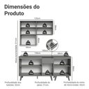 Ver imagem 4 de Armário de Cozinha Compacta 180 Cm Nice Madesa 02