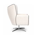 Ver imagem 6 de Poltrona Giratória Vetra Bouclé Off White - Sallar Home