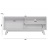 Rack para Tv 65 Polegadas Aurum Linea Brasil Nature/off White - 7