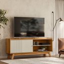 Ver imagem 3 de Rack para Tv 65 Polegadas Aurum Linea Brasil Nature/off White