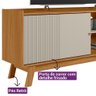 Rack para Tv 65 Polegadas Aurum Linea Brasil Nature/off White - 4