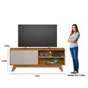 Ver imagem 6 de Rack para Tv 65 Polegadas Aurum Linea Brasil Nature/off White