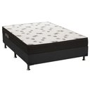 Ver imagem 1 de Cama Box Casal: Colchão Espuma D45 Ortobom Light Saúde Ortopilow + Base CRC Suede Black(138x188)