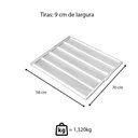 Ver imagem 5 de Kit Estante Aberta Imeca com 20 Assadeiras 58x70cm Vazia Desmontável Pintura Epóxi