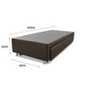 Cama Box Bicama Auxiliar Solteiro Corino Espuma 8cm 40x88x188 Marrom - 3