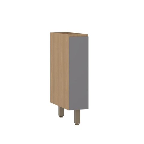Balcão de Cozinha 20cm 1 Porta sem Tampo Slim Luciane Móveis