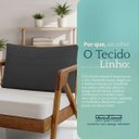 Ver imagem 3 de Almofada Decorativa Maia Cheia Fofinha com Zíper 36x60 Linho para Sofá Cama Poltrona Fibra Siliconad