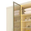 Ver imagem 3 de Roupeiro Gelius Imperatriz 6PT 2/Reflecta c/Pes c/LED (Off White)