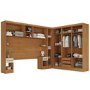 Ver imagem 2 de Guarda-roupa Modulado Soberano 11 Portas 5 Gavetas com Espelho Cinamomo/off White - Panorama Móveis