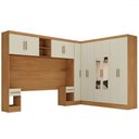 Ver imagem 3 de Guarda-roupa Modulado Soberano 11 Portas 5 Gavetas com Espelho Cinamomo/off White - Panorama Móveis