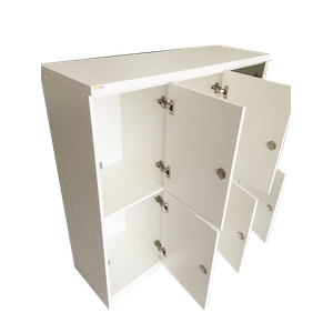 Armario Roupeiro em Mdf com 6 Portas Guarda Volume Academia Armario Escaninhho Locker Escritorio Esc